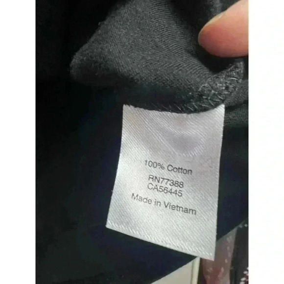 J Crew Mercantile‎ Black Women's Blouse Basic Round Neck Flounce Sleeves Medium - Picture 6 of 6